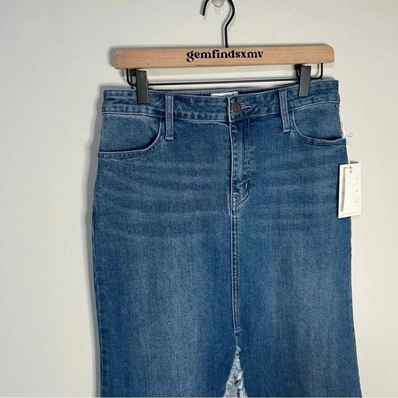 NWT Show Me your Mumu Reba Denim Maxi Skirt size 27 - Picture 16 of 16